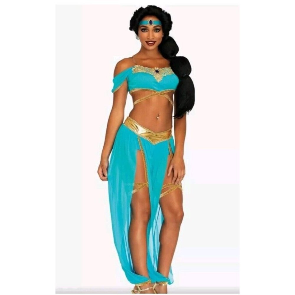 Leg Avenue Oasis Princess Belly Dancing Halloween Costume 4 Piece Size Medium